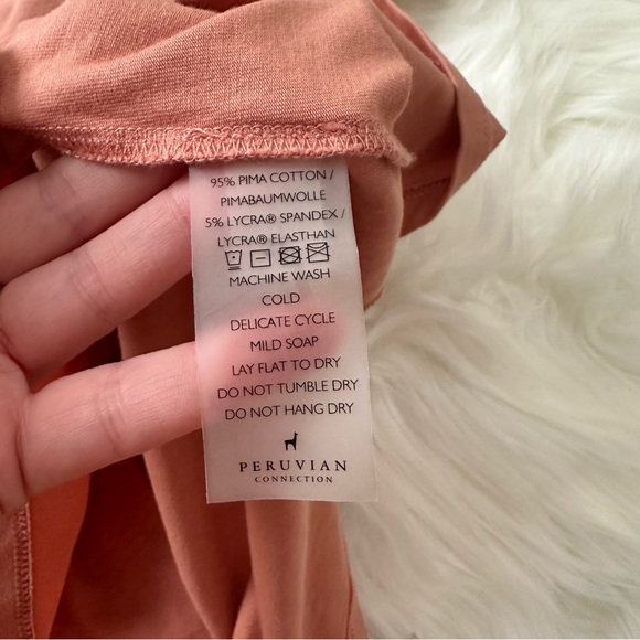 Peruvian Connection Long Sleeve Scoop Neck Layering Shirt Size XXL - Picture 6 of 6